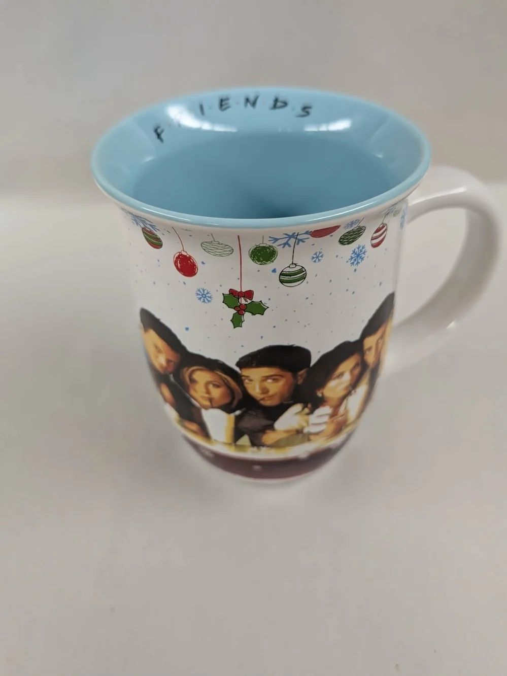 FRIENDS Ceramic Mug - White Exterior with Tan Handle